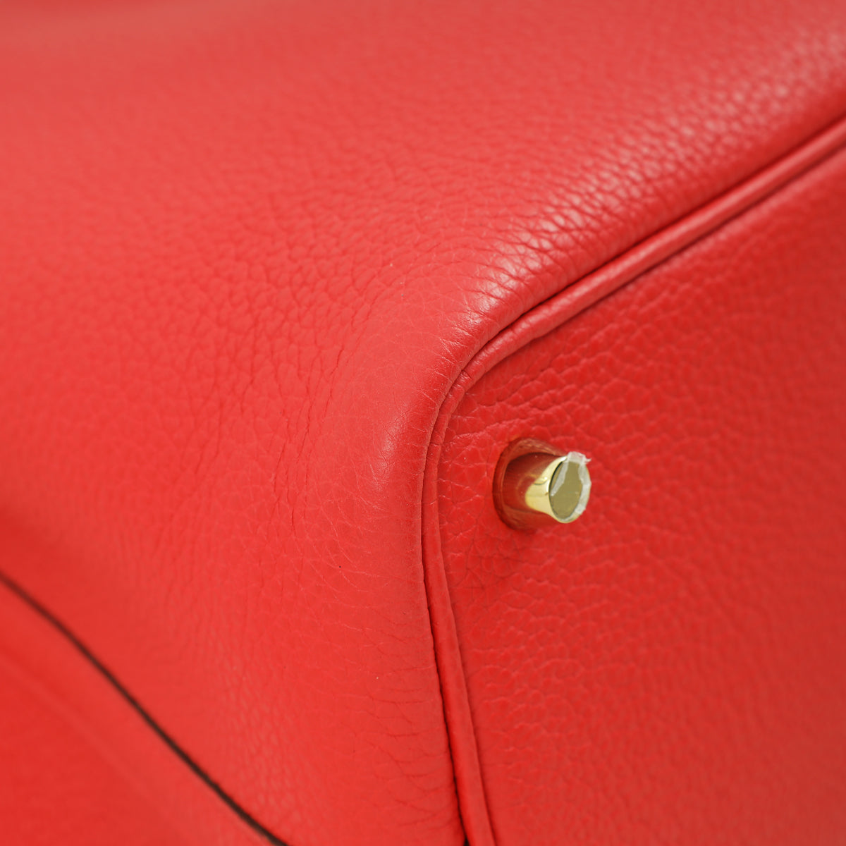 Hermes Rouge Tomate Picotin Lock 18 Bag