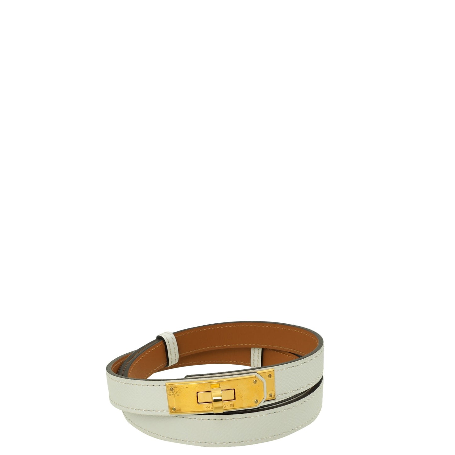 Hermes Blanc Kelly 18 Belt