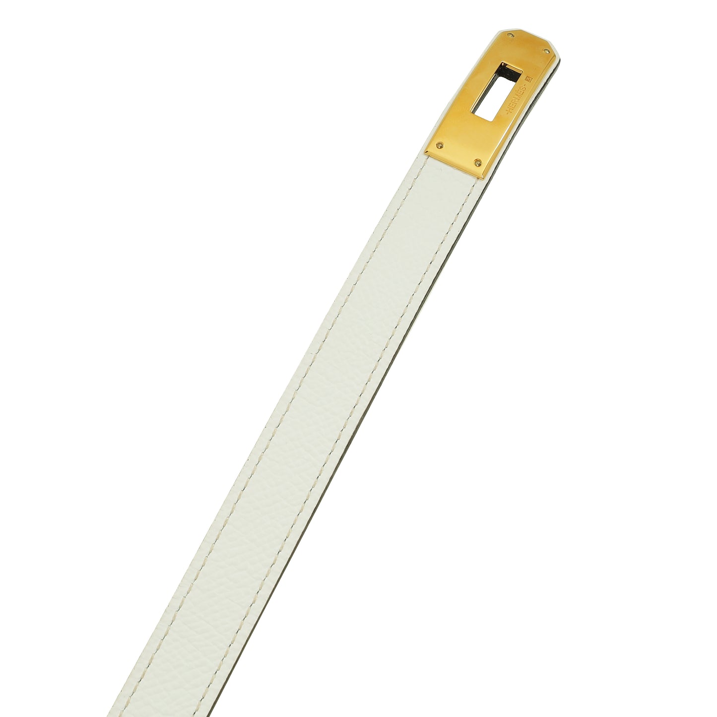 Hermes Blanc Kelly 18 Belt