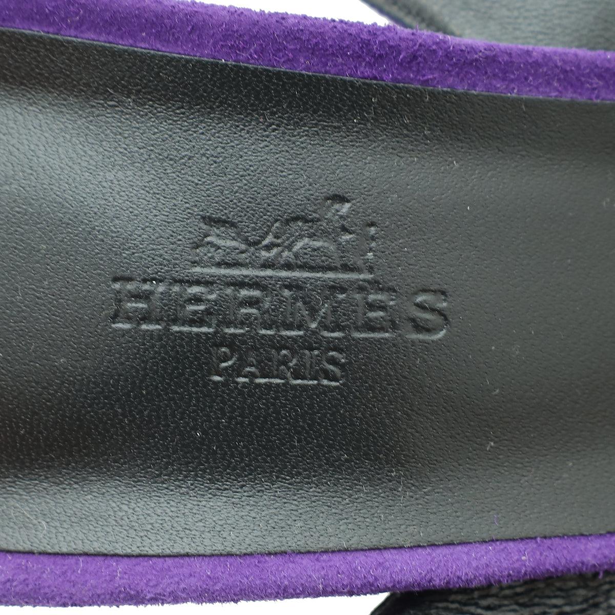 Hermes Violet Majorette Holy Suede Goatskin 105 Sandal 40