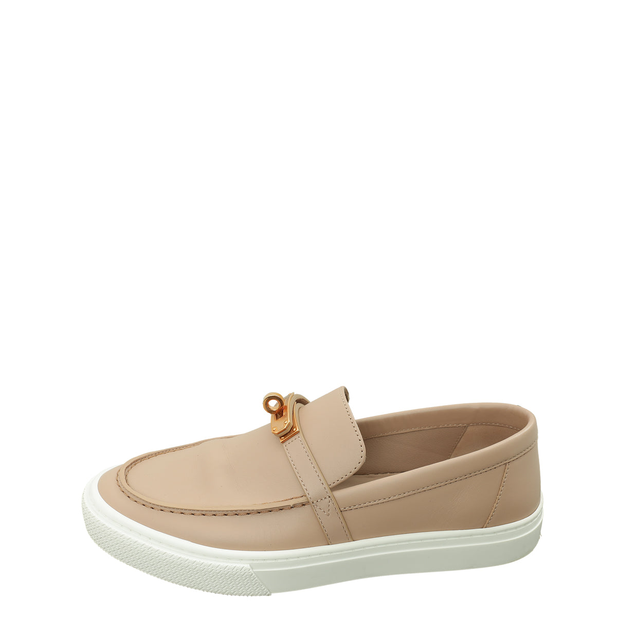 Hermes Beige Nude Game Slip-On Sneaker 39.5