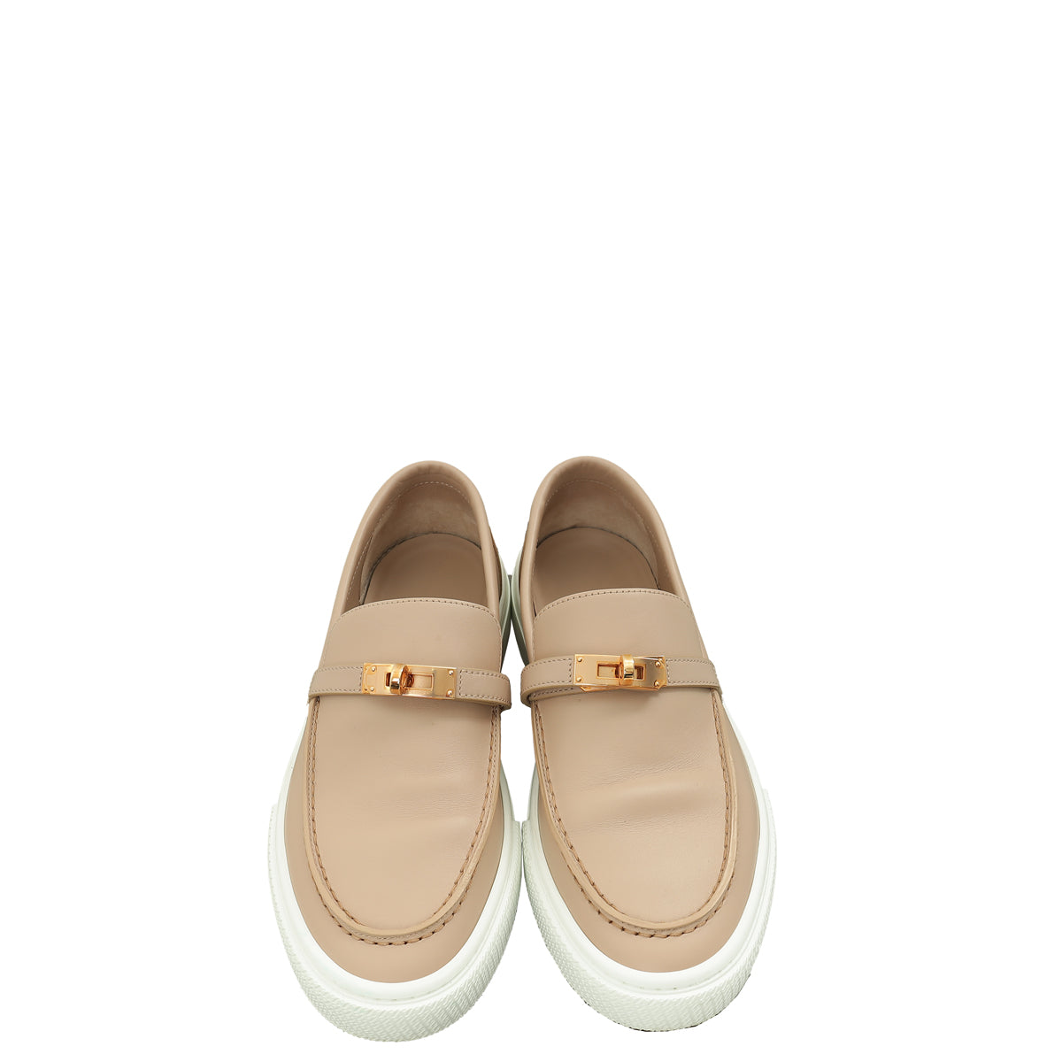 Hermes Beige Nude Game Slip-On Sneaker 39.5