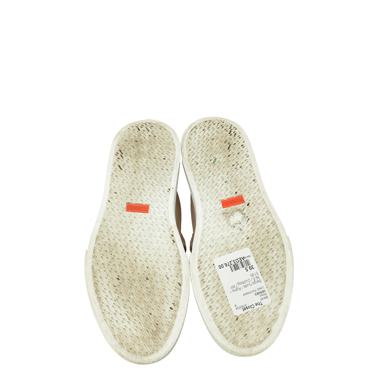 Hermes Beige Nude Game Slip-On Sneaker 39.5