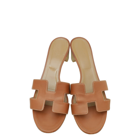 Hermes Gold Oasis Sandal 41.5