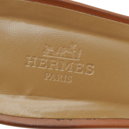 Hermes Gold Oasis Sandal 41.5