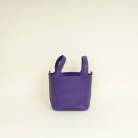 Hermes Purple Picotin Lock 18 Bag