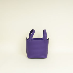 Hermes Purple Picotin Lock 18 Bag