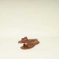 Hermes Gold Oran Sandal 35
