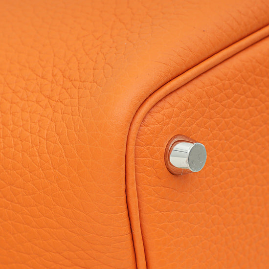 Hermes Orange Picotin Lock 18 Bag