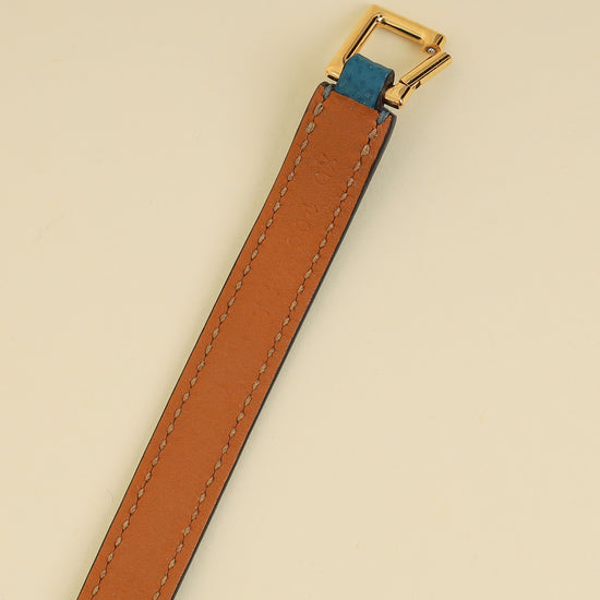 Hermes Turquoise Rivale Double Tour Bracelet-Hermes-THE CLOSET