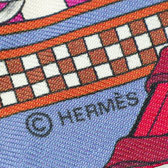Load image into Gallery viewer, Hermes Multicolor Brides Et Gris-Gris Silk Twilly
