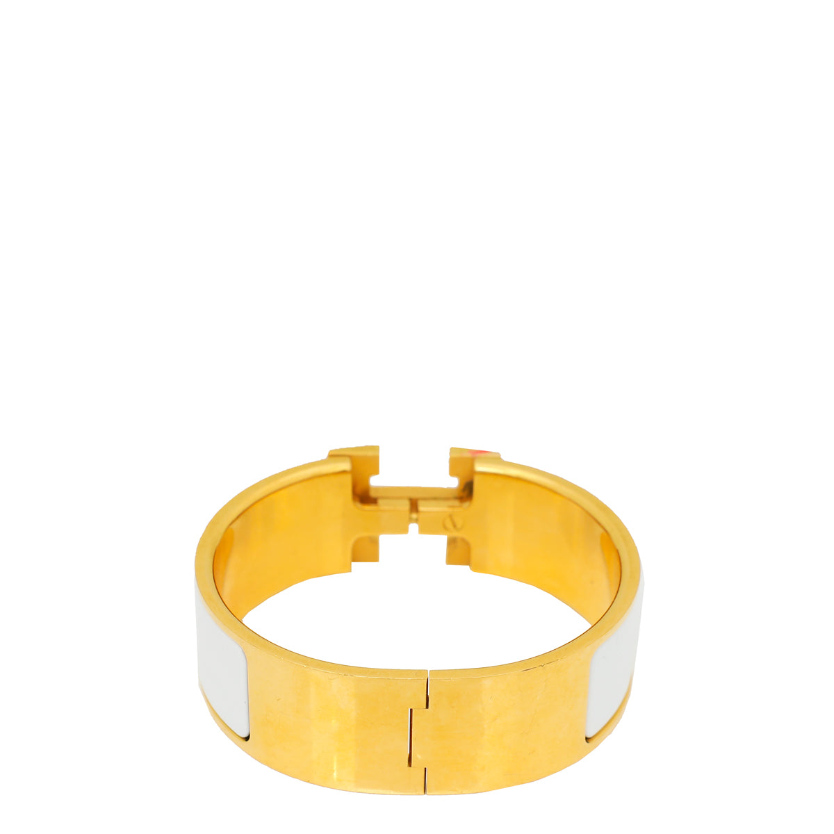 Hermes Blanc Clic Clac GM Bracelet