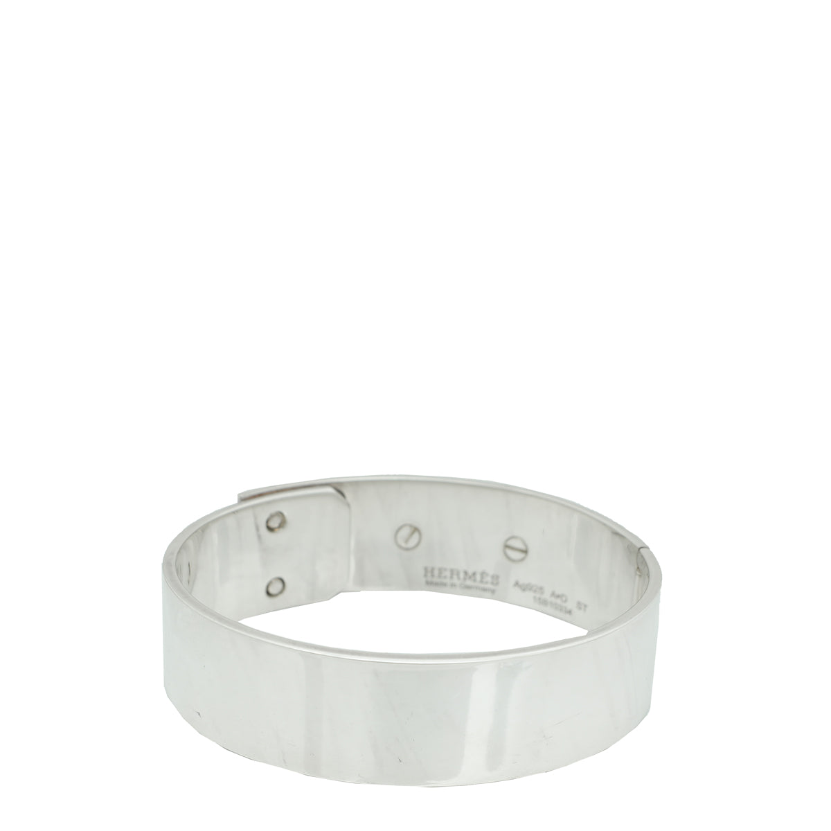 Hermes Silver Collier De Chien MM Bracelet