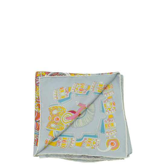 Hermes Bicolor Sous l'Egide de Mars Wash Scarf