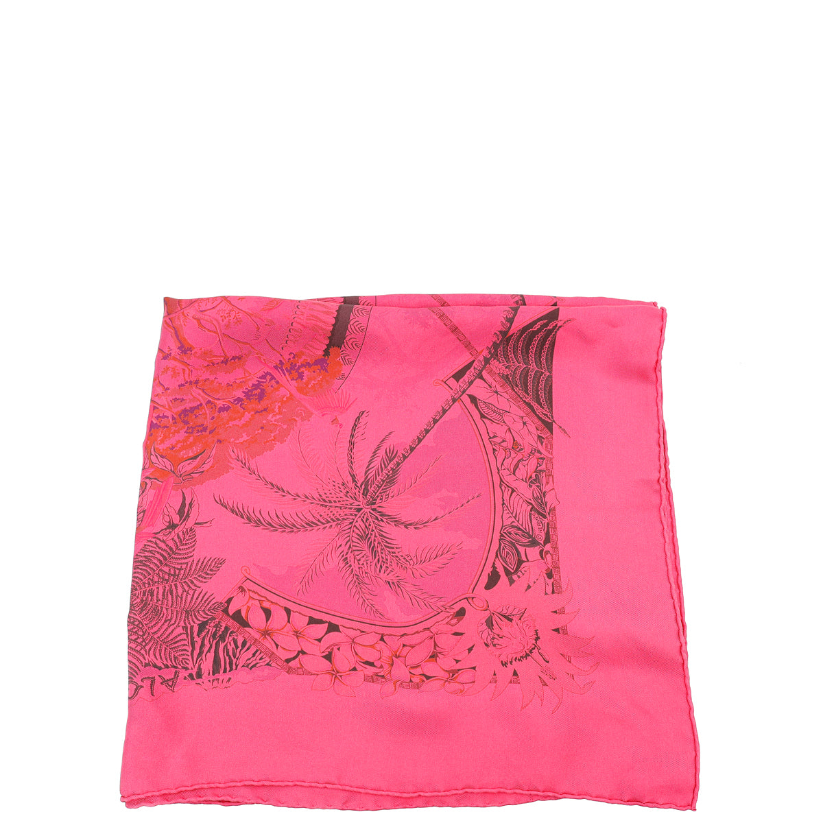 Hermes Rose Fuchsia Surteint Aloha Scarf-Hermes-THE CLOSET