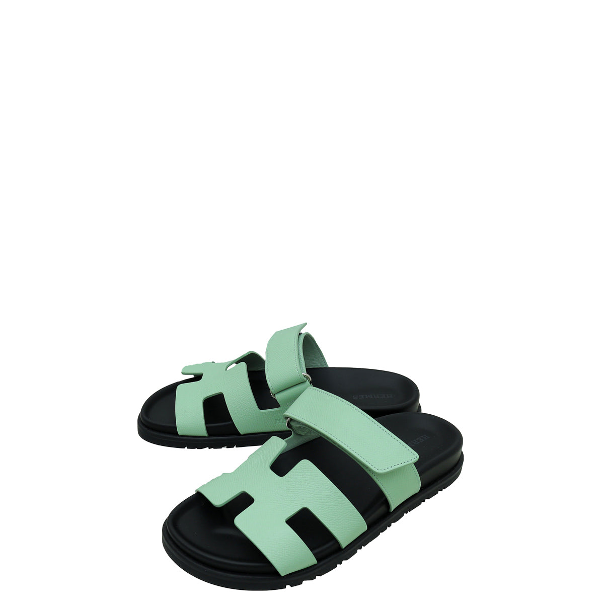 Hermes Vert Jade Chypre Sandal 37.5-Hermes-THE CLOSET