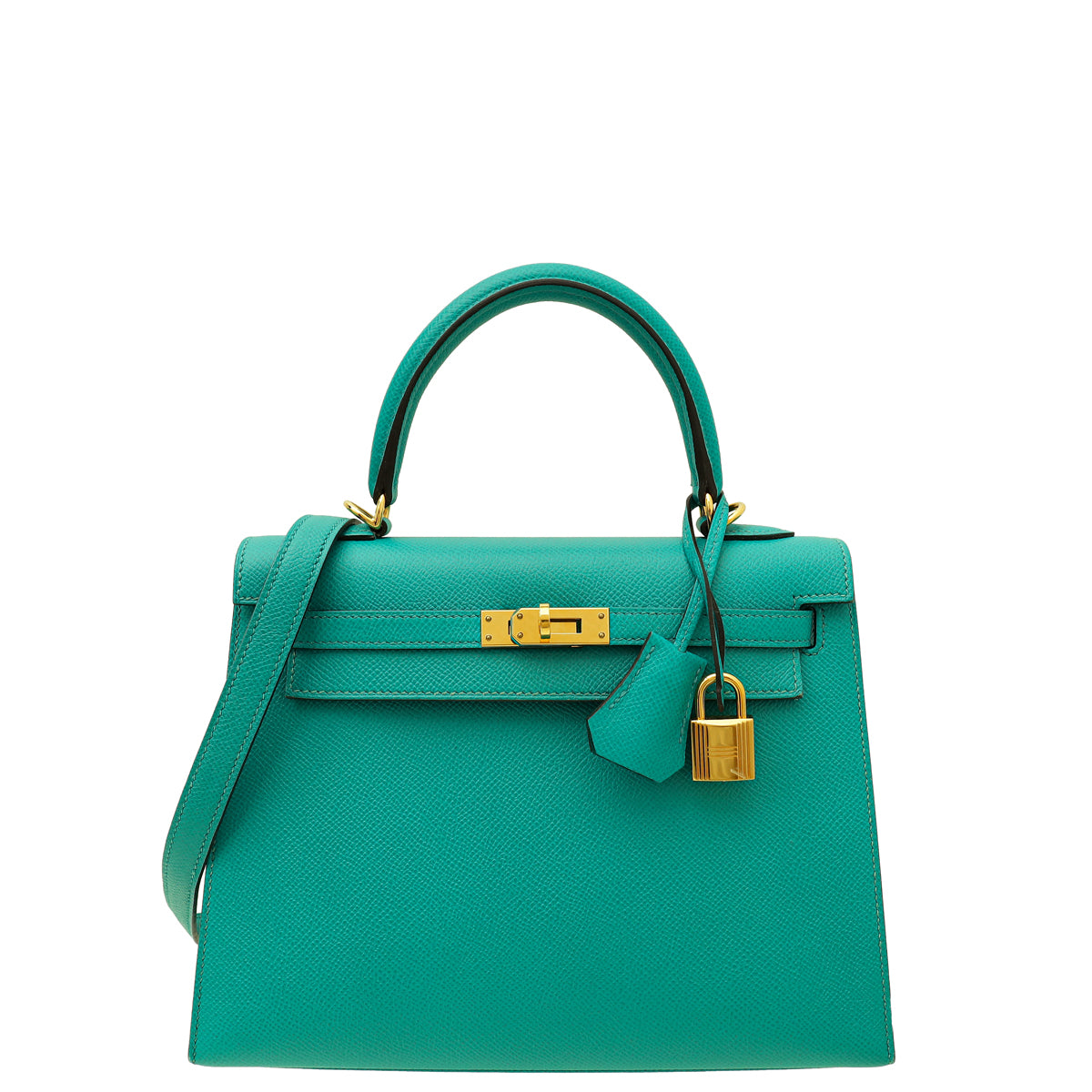 Hermes Bleu Paon Sellier Kelly 25 Bag-Hermes-THE CLOSET