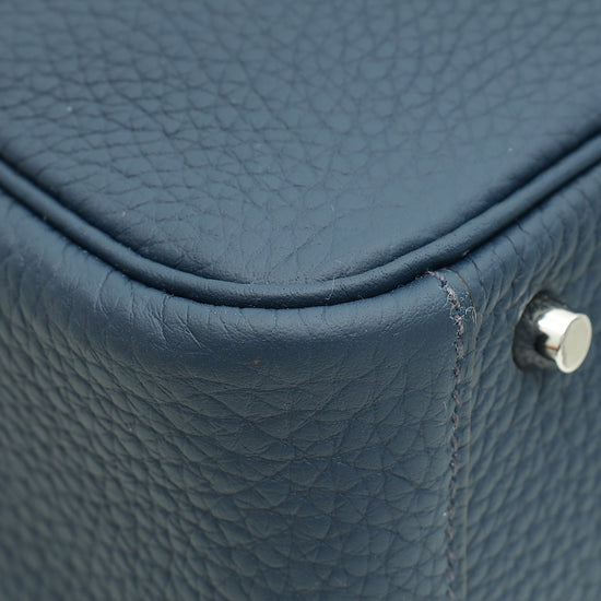 Load image into Gallery viewer, Hermes Bleu de Prusse Mini Lindy Bag
