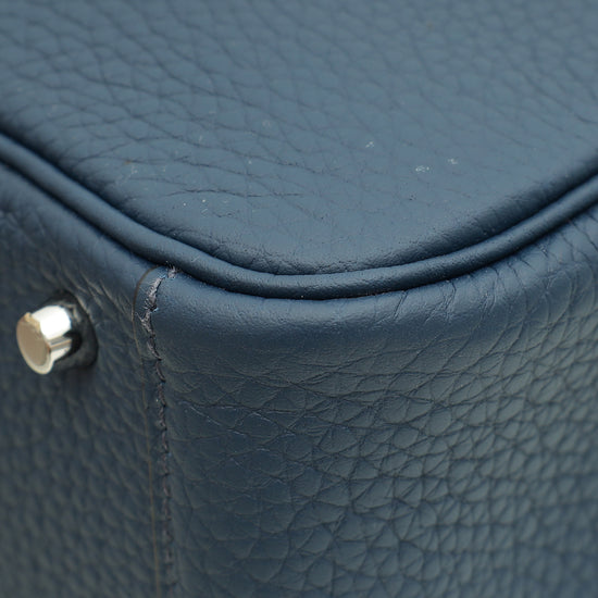 Load image into Gallery viewer, Hermes Bleu de Prusse Mini Lindy Bag
