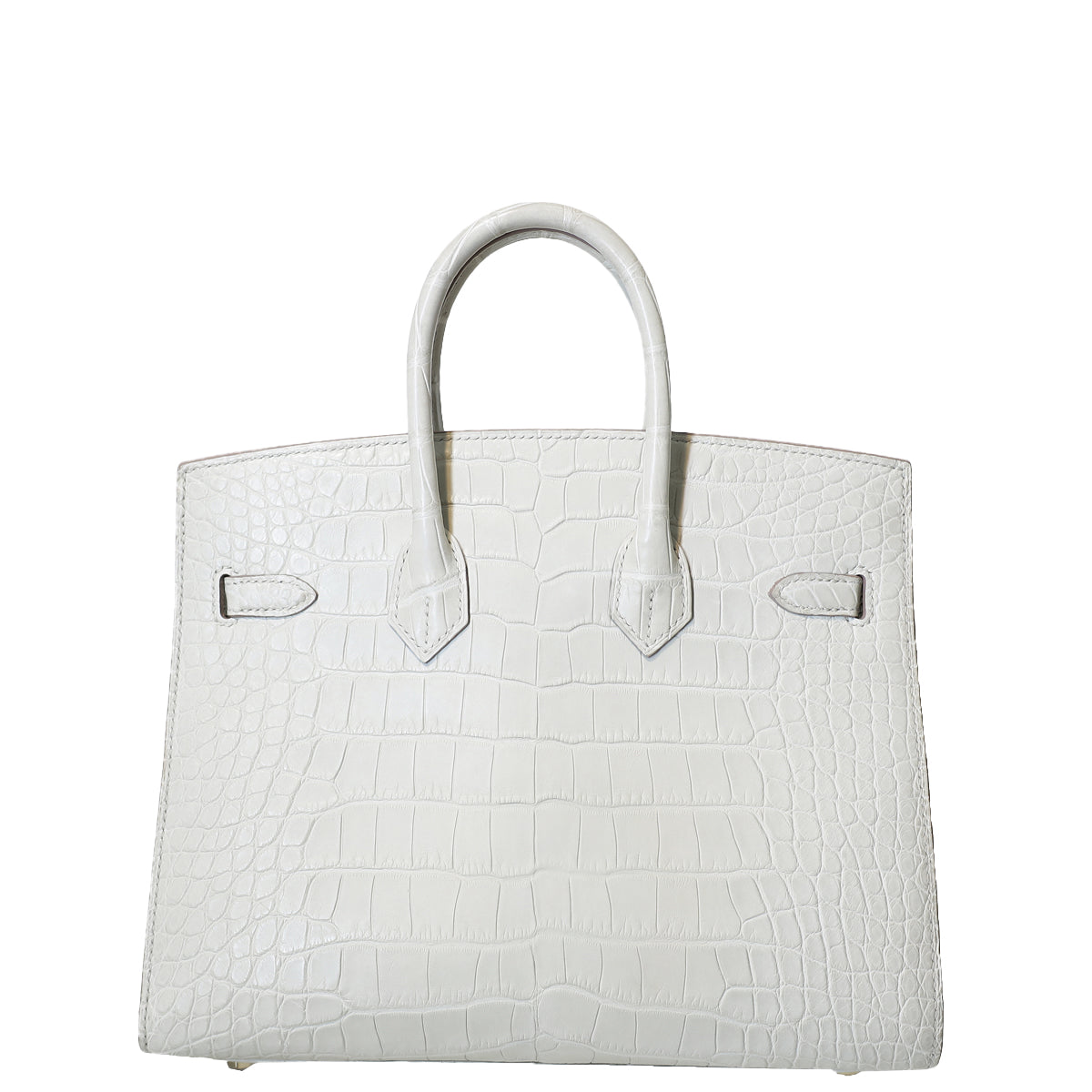 Hermes Beton Matte Alligator Mississippiensis Birkin 25 Sellier Bag