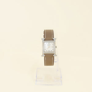 Hermes Stainless Steel Heure H Quartz Watch