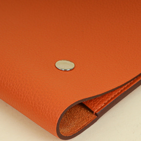 Hermes Orange Neo Ulysse PM Notebook Cover