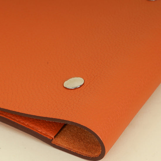 Hermes Orange Neo Ulysse PM Notebook Cover