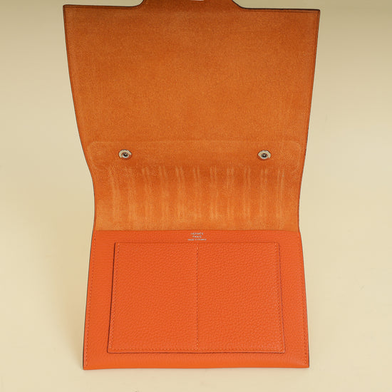 Hermes Orange Neo Ulysse PM Notebook Cover