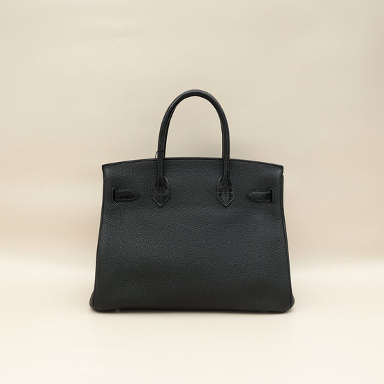 Hermes Noir Birkin Touch 30 Bag