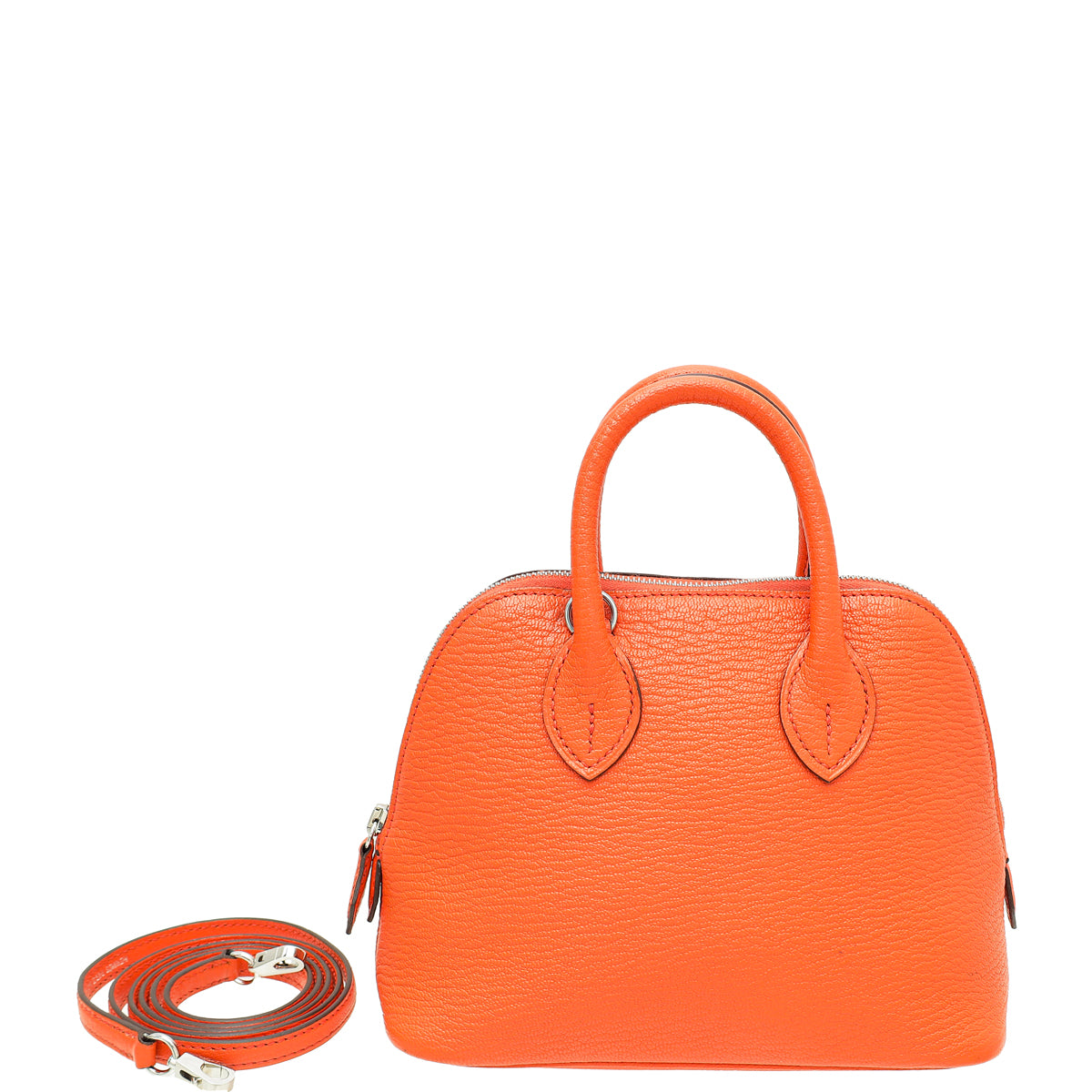 Hermes Poppy Chevre Mysore Bolide Mini Bag-Hermes-THE CLOSET