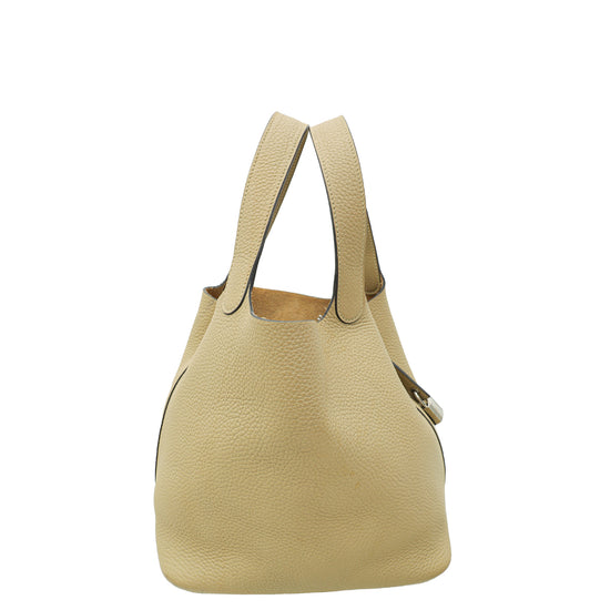 Hermes Beige Marfa Picotin Lock 22 Bag