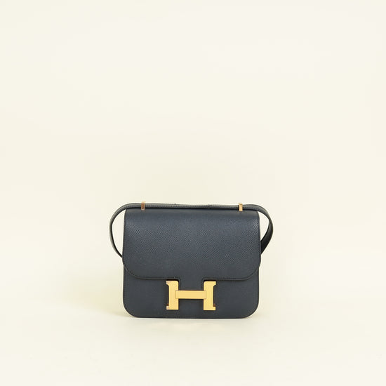 Hermes Bleu Nuit Constance Mini 18 Bag