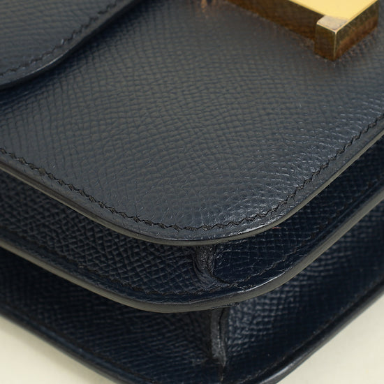 Hermes Bleu Nuit Constance Mini 18 Bag