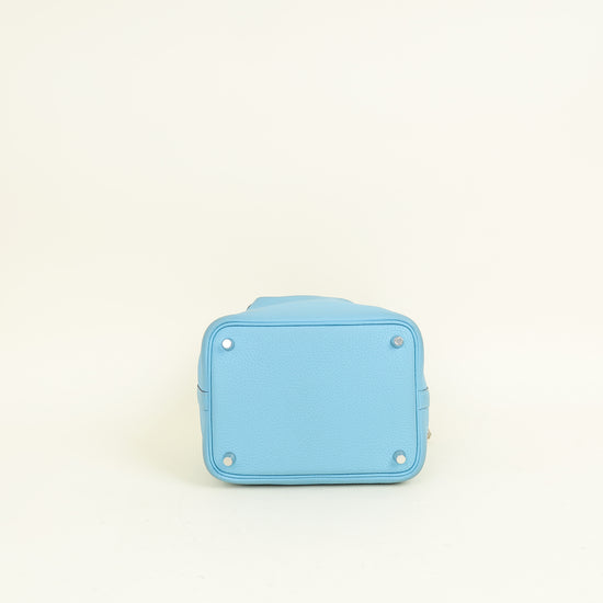 Hermes Bleu Du Nord Picotin Lock 18 Bag