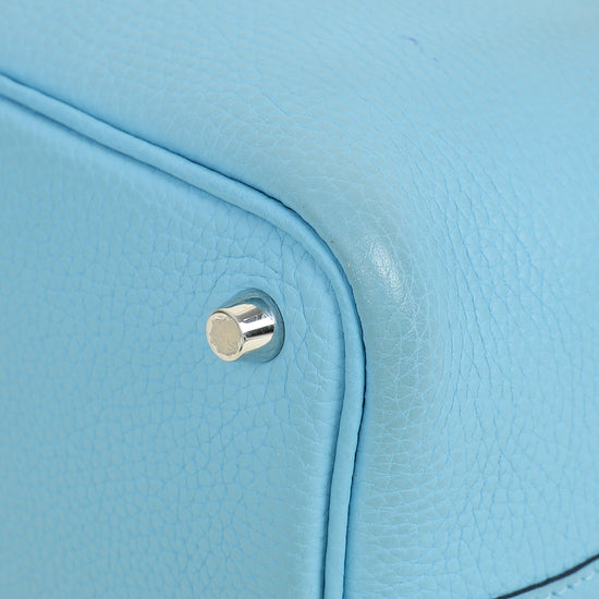 Hermes Bleu Du Nord Picotin Lock 18 Bag