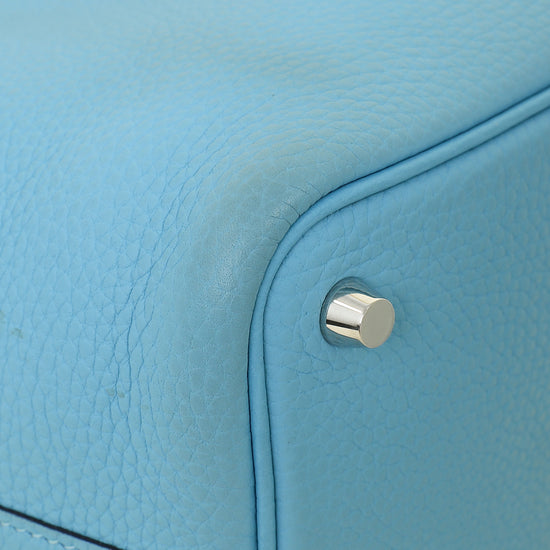 Hermes Bleu Du Nord Picotin Lock 18 Bag