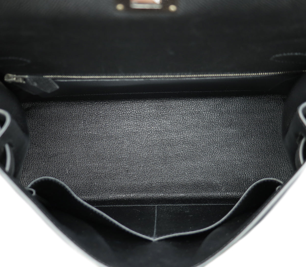 Hermes Noir Sellier Kelly 32 Bag