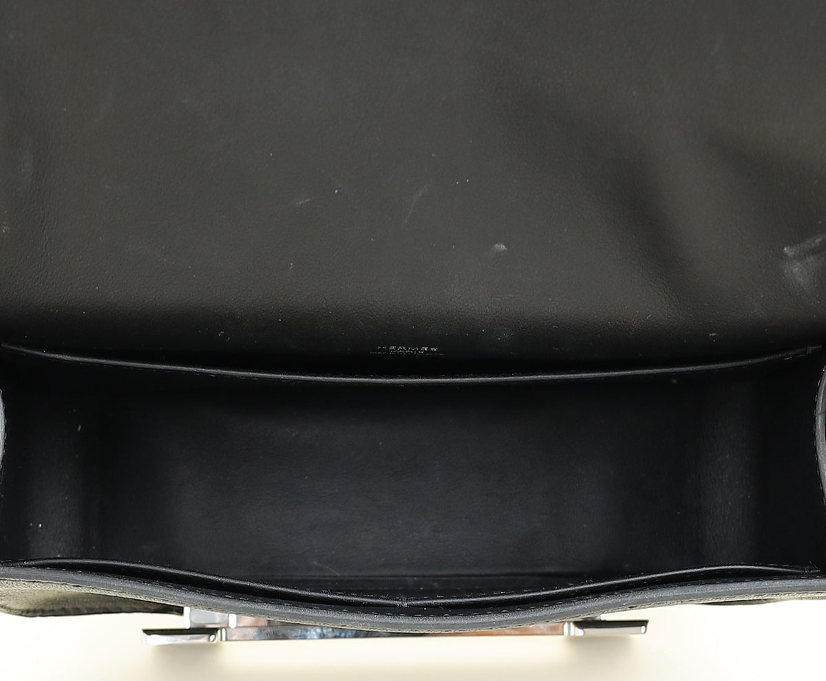 Hermes Bicolor Geta Mysore Goatskin Bag — image 9 of 12