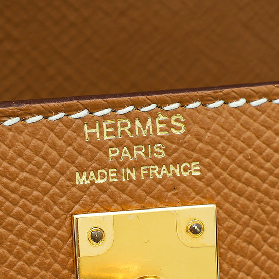Hermes Gold Sellier Kelly 25 Bag