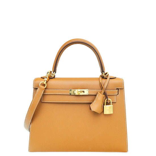 Hermes Gold Sellier Kelly 25 Bag – The Closet