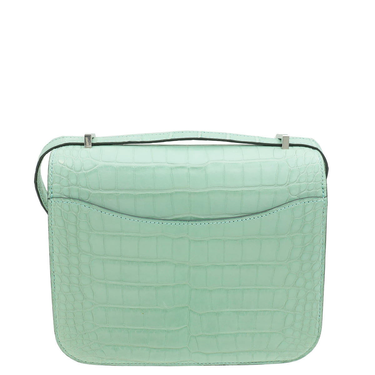 Hermes Vert D'eau Constance III Mini 18 Matte Alligator Mississippiensis Bag-Hermes-THE CLOSET