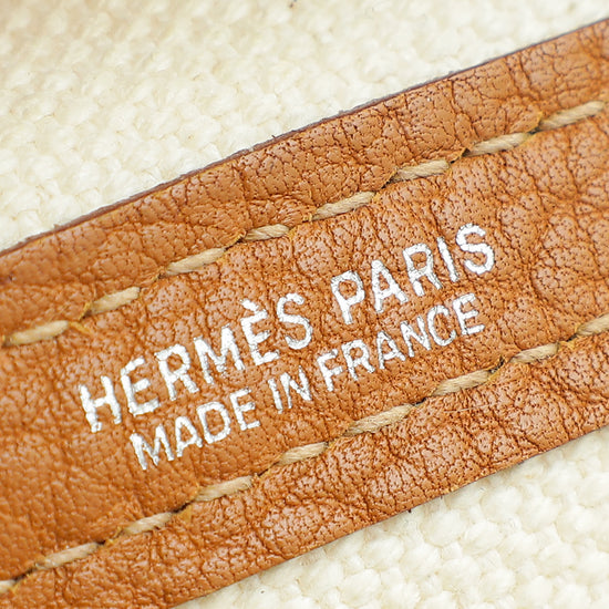 Hermes Bicolor Toile Negonda Ceinture Tote Bag