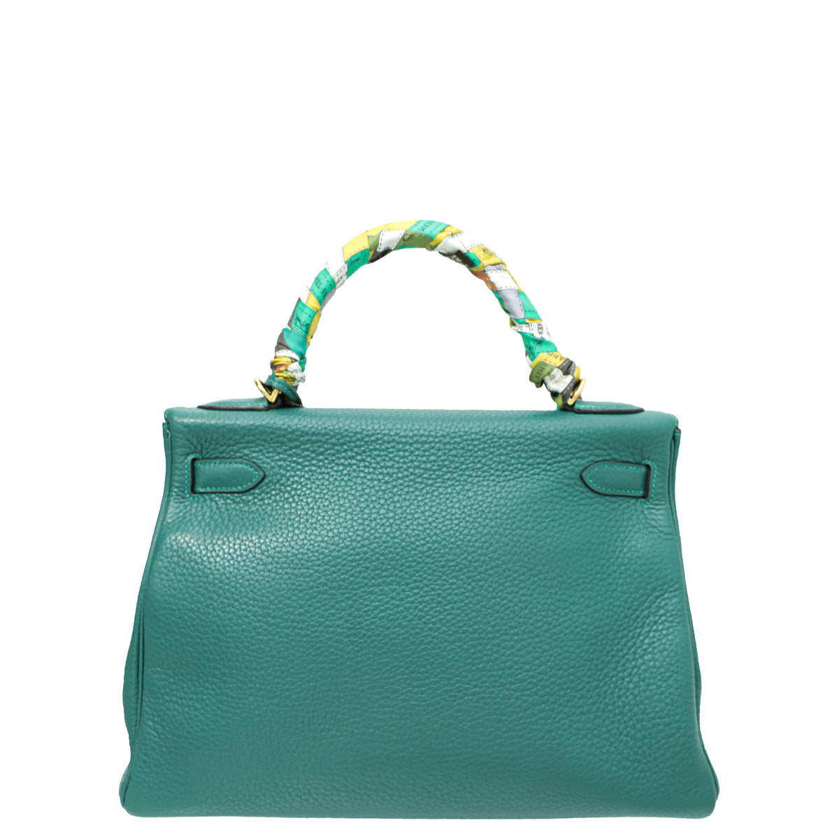 Hermes Malachite Retourne Kelly 32 Bag W/ Twilly-Hermes-THE CLOSET