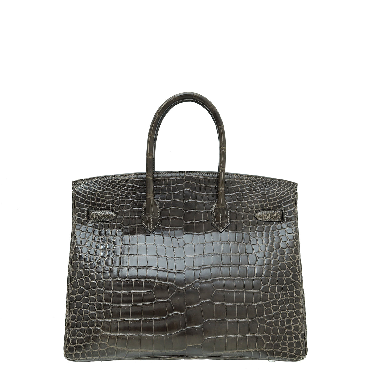 Hermes Gris Tourterelle Porosus Crocodile Birkin 35 Bag-Hermes-THE CLOSET