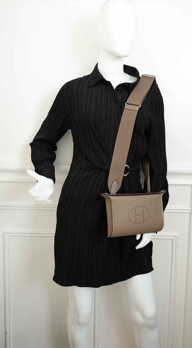 Hermes Etoupe Videpoches Faubourg Bag — image 12 of 12