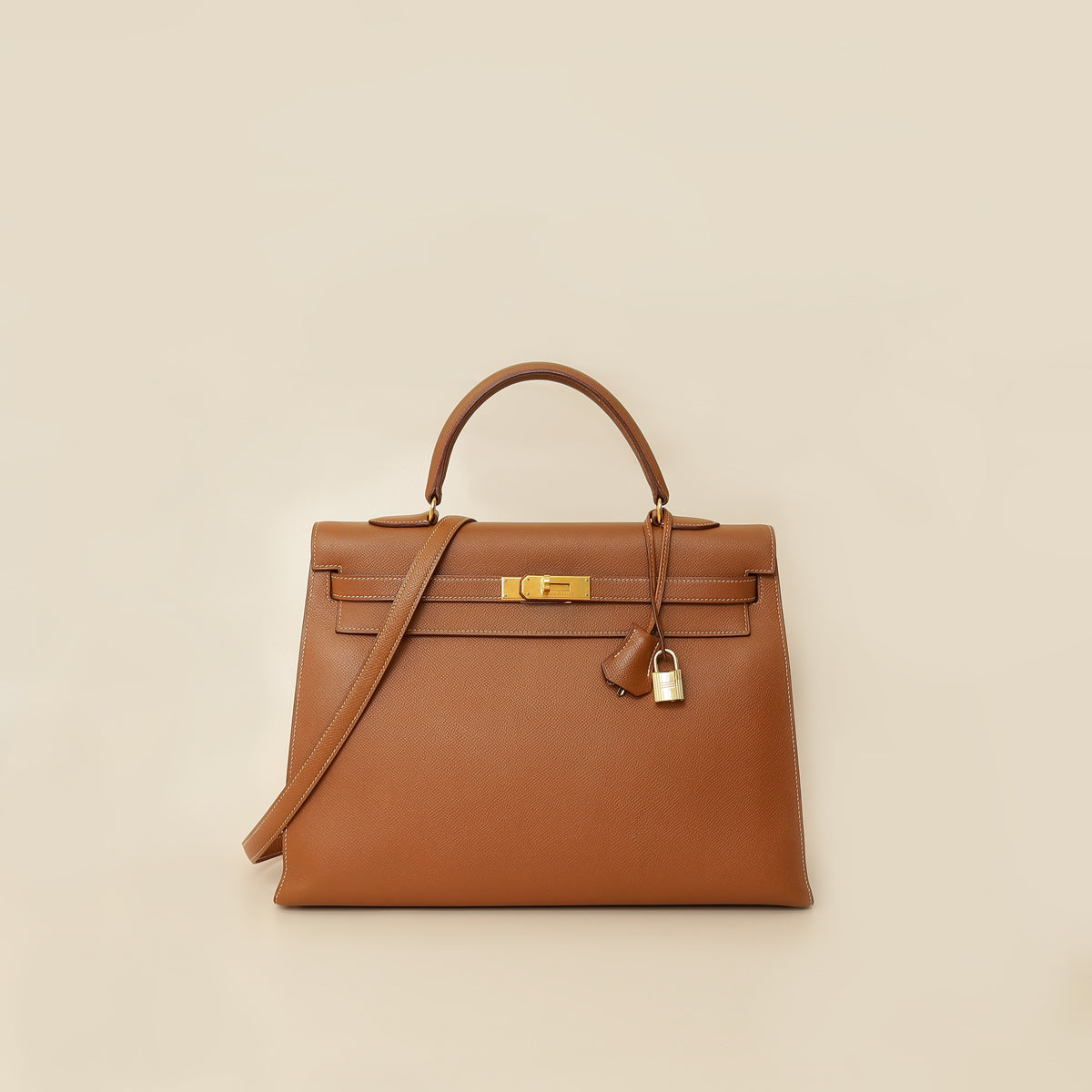 Hermes Gold Sellier Kelly 35 Bag-Hermes-THE CLOSET