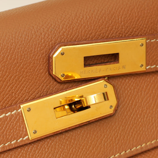 Hermes Gold Sellier Kelly 35 Bag-Hermes-THE CLOSET