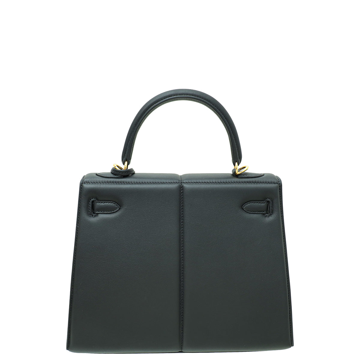 Hermes Noir Swift Padded Sellier Kelly 25 Bag-Hermes-THE CLOSET