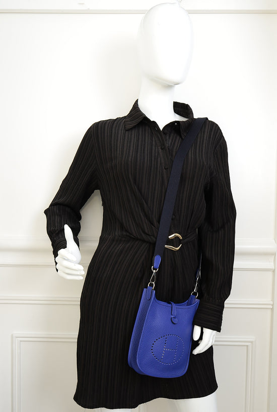 Hermes Bleu Electrique Evelyne 16 TPM Bag