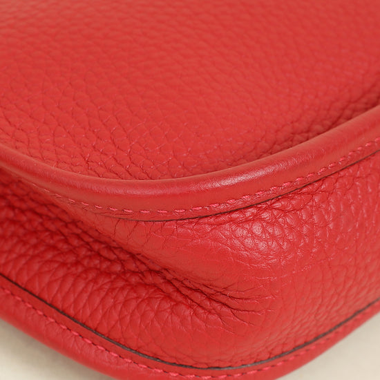 Hermes Rouge Casaque Evelyne 16 TPM Bag